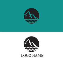 Beach resorts icon for logo