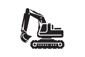 Creative excavator illustration 