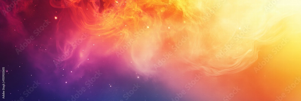 Poster colorful abstract explosion creating a vibrant backdrop with ample copy space for text presentation.