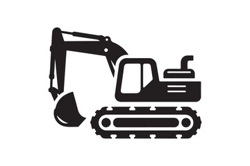 Creative excavator illustration 