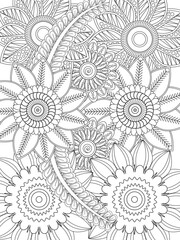 PrintFlowers Coloring Pages For Adules