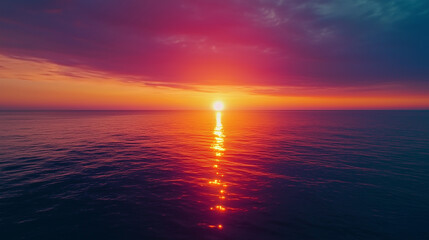 Fototapeta premium sunset in the sea