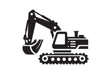Creative excavator illustration 