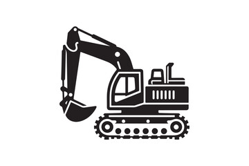 Creative excavator illustration 