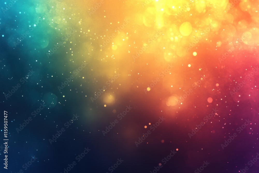 Poster Vibrant explosion of colors with copy space perfect for creative design projects. Generative AI