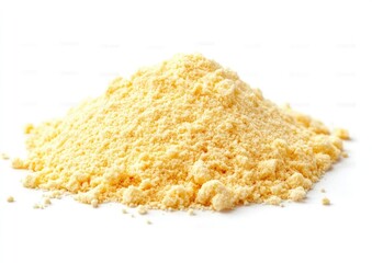 Wheat flour on a white background, isolated