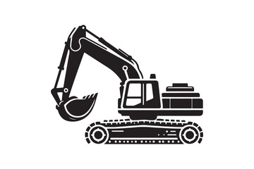 Creative excavator illustration 