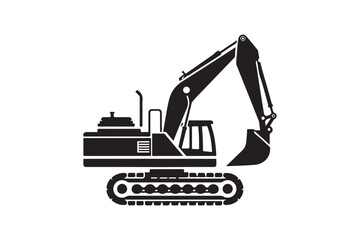 Creative excavator illustration 