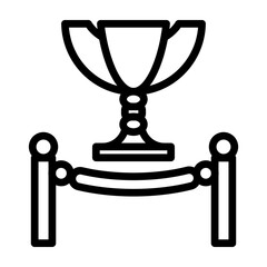 Award Ceremony Vector Line Icon Design