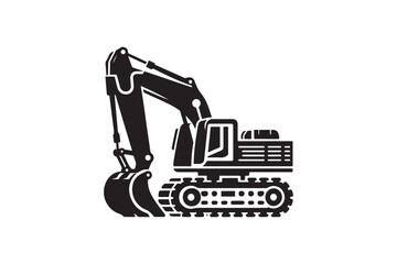 Creative excavator illustration 