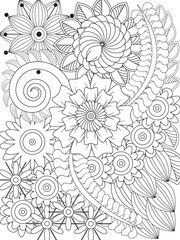 PrintFlowers Coloring Pages For Adules