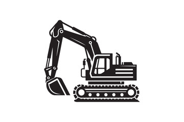 Creative excavator illustration 