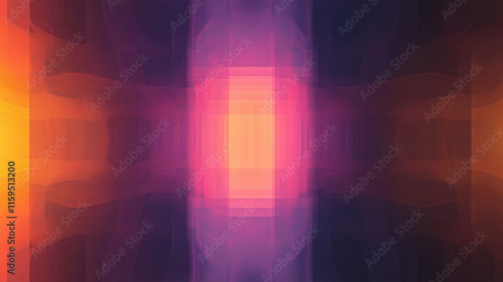 Poster vibrant abstract fractal patterns with gradient colors and copy space for elegant text placement. ge