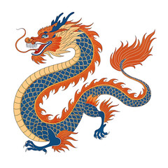 The  High Quality dragon head zodiac sign, tattoo art illustration for Chinese new year.