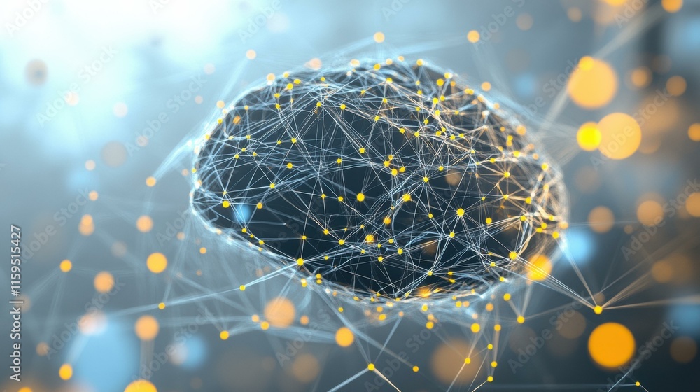 Poster network connections and data flow. ai.