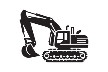 Creative excavator illustration 