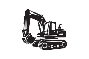 Creative excavator illustration 
