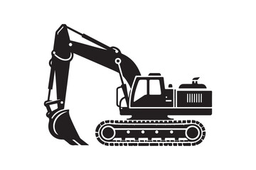 Creative excavator illustration 
