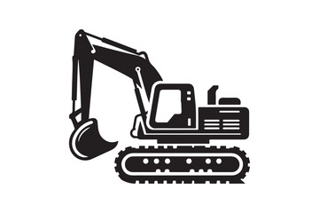 Creative excavator illustration 