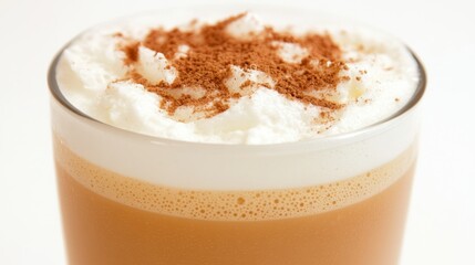 Clean and Soft Style Drink Close-Up on White Background