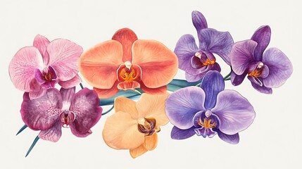 Green Leaf Collection: Artistic Watercolor and Detailed Digital Illustrations Featuring Clovers, Tropical Leaves, Falling Foliage, and Textured Dry Leaves - Perfect for Nature-Themed Designs and Decor