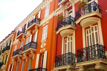 Obraz premium facade of a building in Monaco