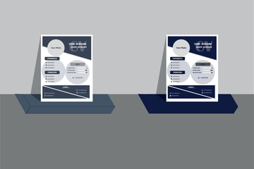 Mordern attractive CV Design with vector and RGB color