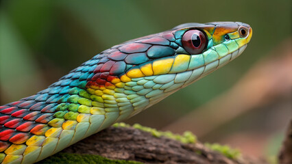 Obraz premium Lighthouse shining at night on rocky cliff