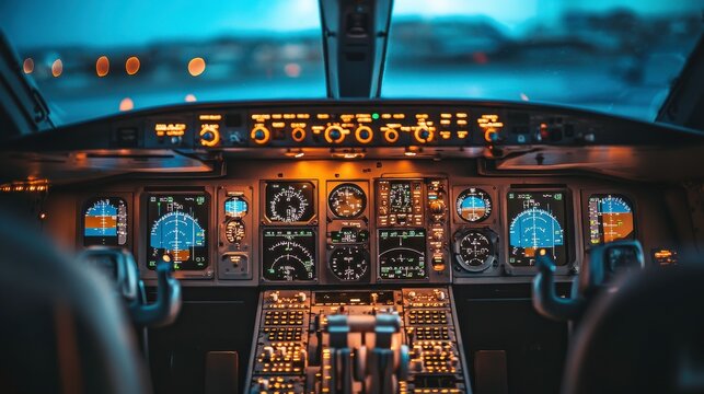 Advanced Flight Management System Cockpit View
