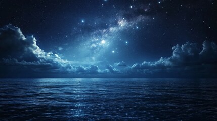 Night sky nature landscape background