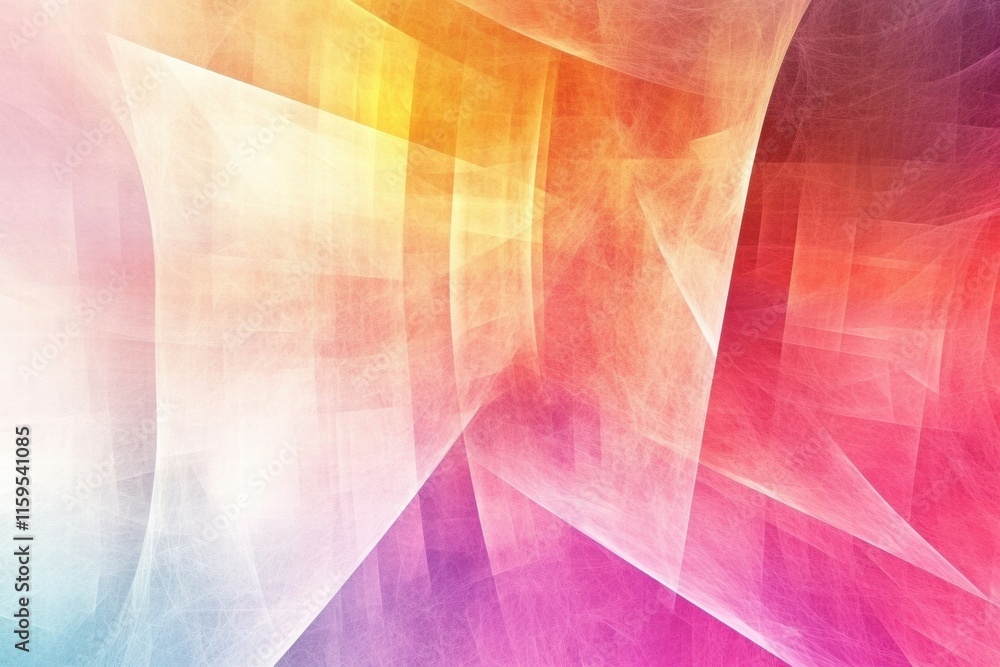 Poster vibrant abstract fractal patterns with plenty of copy space for creative text placement and mock up 