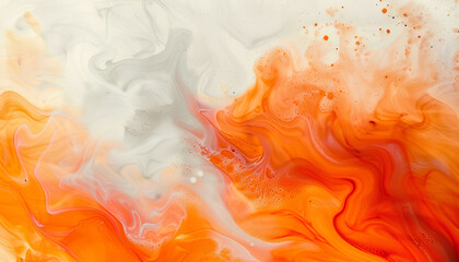 Obraz premium Wall painted with orange dye, closeup view