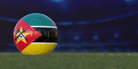 Mozambique Flag Design on a Football