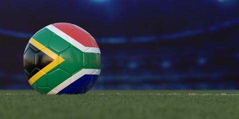 South Africa Flag Design on a Football