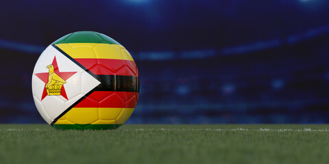 Zimbabwe Flag Design on a Football