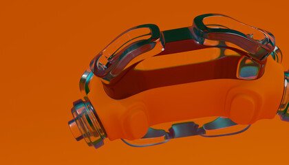 Glass 3d Abstract Design. © neurostructure