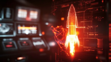 Digital Simulations of Rocket Trajectories and Fuel Analysis