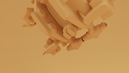 3d Abstract Design, modern background © neurostructure