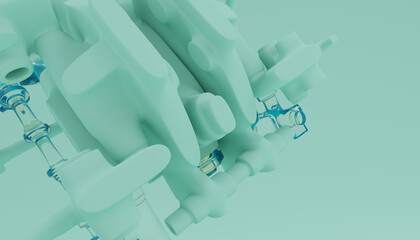 3d Abstract Design, modern background © neurostructure