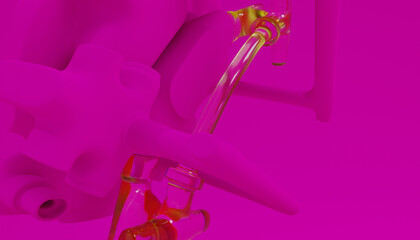 3d Abstract Design, modern background © neurostructure