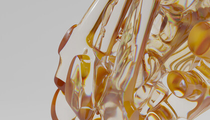 Glass 3d Abstract Design. © neurostructure
