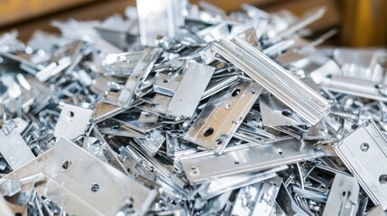 Industrielles Chaos beim Stanzen und Stanzen von Metall mit Bedarf an Federrestauration