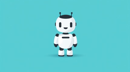 Fototapeta premium Freundlicher Roboter-Avatar für empathischen Kundenservice