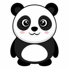 Panda ,white background