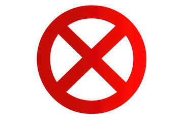 Fototapeta premium Isolated red Not Allowed stop sign, Prohibition sign or stop sign illustration in PNG isolated on transparent background 