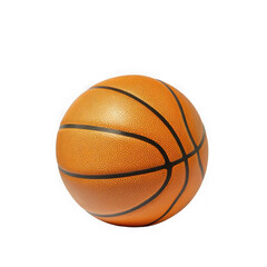 Fototapeta premium Basketball full details isolated on white background, Basketball sports equipment on white With png file. 