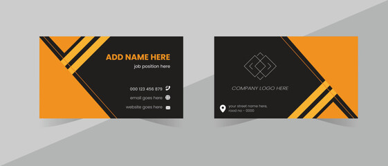 Professional modern business card, and unique design. Creative visiting card design.