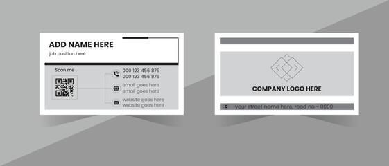 Business card modern creative design. Professional unique business card design.