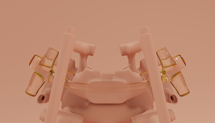 3d Abstract Design, modern background © neurostructure