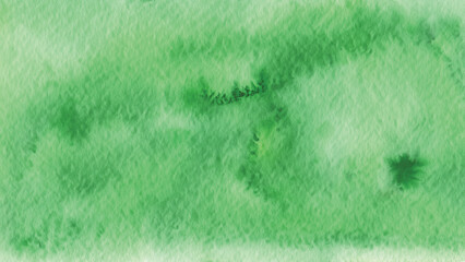Naklejka premium Deep green watercolor background with artistic depth and subtle textures, perfect for nature visuals, presentations, banners, or elegant creative layouts.